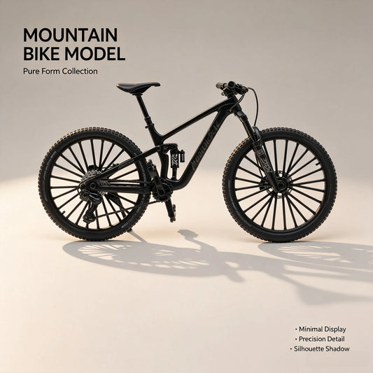 Full Suspension Mountain Bike Model Alloy Mini Off-road Bicycle Simulation Dual Shock Absorption Desktop Ornament Collectible Gi