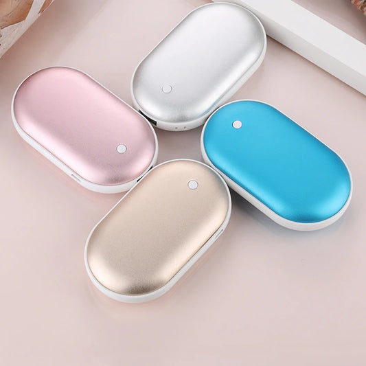 Warm Hand Treasure Ultra-TDouble Sided Hand warmer with Fast Heating and Three Levels of Temperature. Compact Pocket Hand warmer
