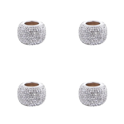 Universal Crystal Rhinestone Car Seat Headrest Ring Collars Decor Charms Diamond Bling Car Interior Accessories For Women Girls