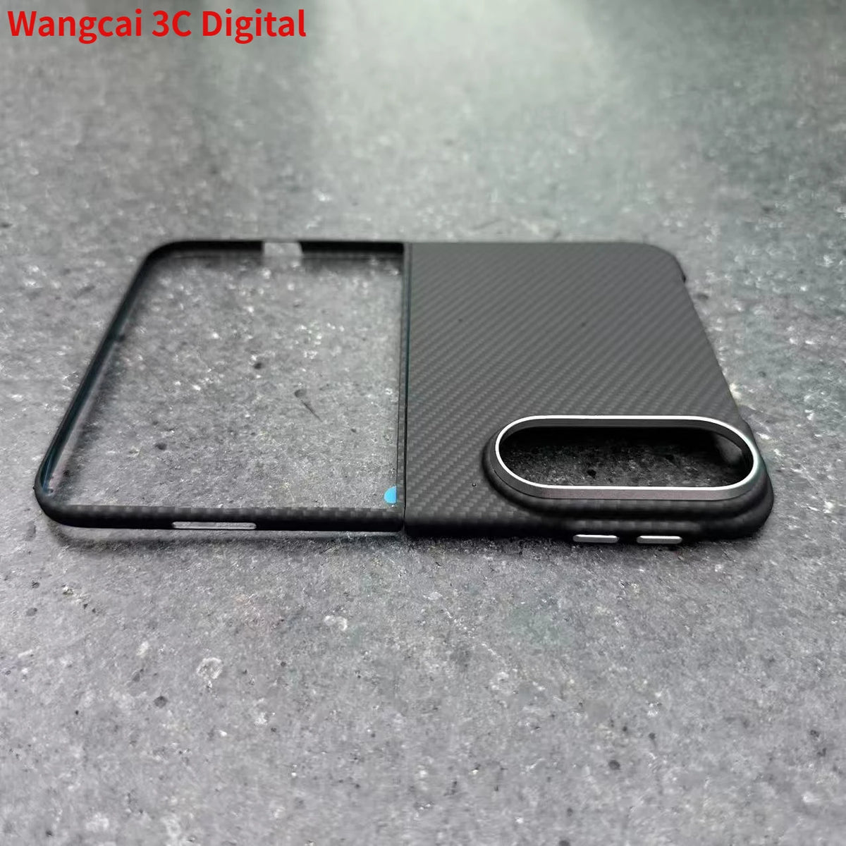 For iPhone Duo Ultra Thin 600D Carbon Fiber Textured Magnetic Case for iPhone Ultra 18 Fold Case for Magsafe Magnetic Case