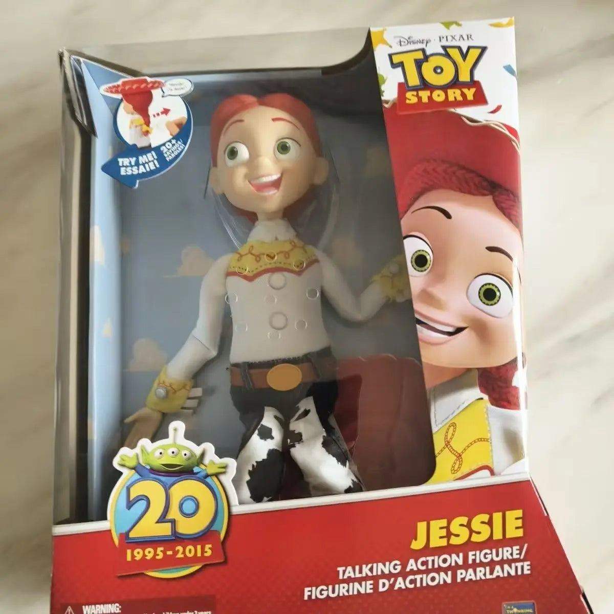 In stock, "Toy Story 30th Anniversary Edition" series of Buzz Lightyear, Woody, and Jessie action figures