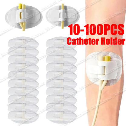 10-100pcs Catheter Stabilization Device, Catheter Tube Holder, Adhesive Catheter Urinary Leg Bag Leg Band Holder