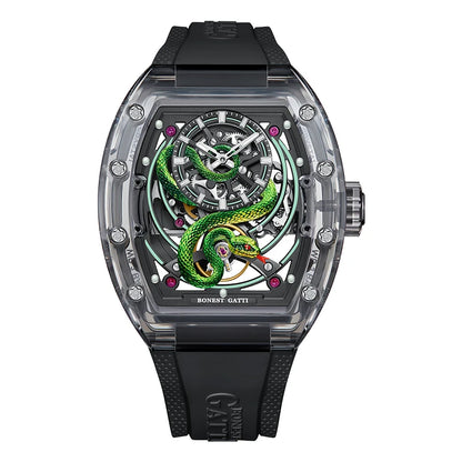 BONEST GATTI Watch Birthday Gift for Husband German Automatic Mechanical Luminous Year of the Snake Limited Edition Men's Watch