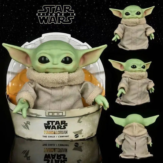 Star Wars Yoda Plush Toy 11 Inch Mandalorian Fabric Plush Action Figure Collectible Home Decoration Gift For Sci Fi Movie Fans