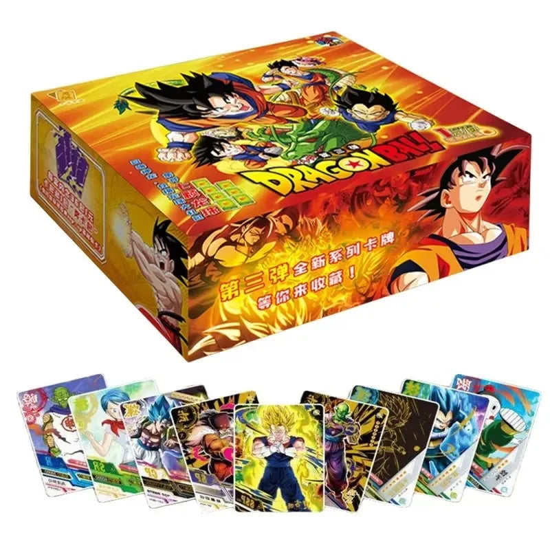 Dragon Ball Cards Shiny Son Goku Saiyan Vegeta Anime Trading Battle Booster Box Game Children Collection Card Gift Toy