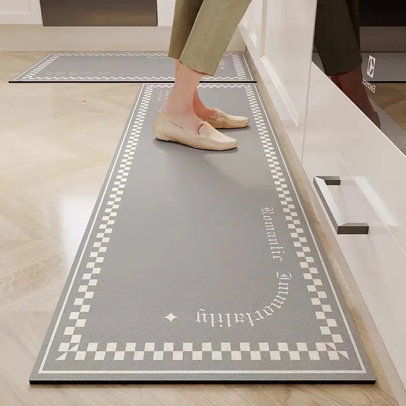 VIKAMA Kitchen Door Steps Water-Absorbing Oil-Absorbing Non-slip Foot Carpet Diatomite Bathroom Water-Absorbing Floor Mats