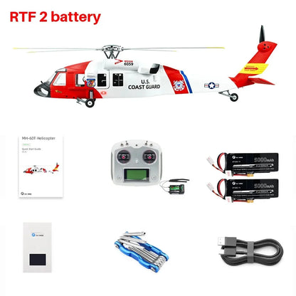 FLYWING MH-60T Jayhawk Scale Helicopter 470 Class LED Light ACE Controller MH60T RC Helicopter MH60 Helicopter with GPS ATT Mode