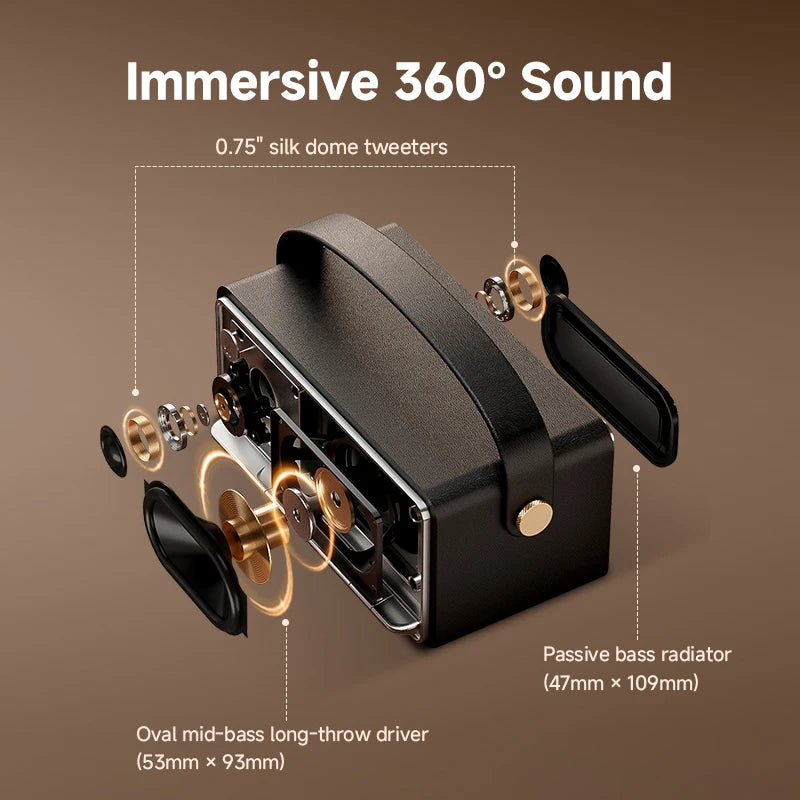 Edifier MP330 Portable Bluetooth Speaker Bluetooth V6.0 Hi-Res Audio USB-C TF Card Inputs Stereo Pairing 40W RMS 19H Playtime