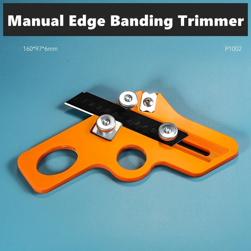 Manual Edge Banding Trimmer Veneer Edge Cutter Tool Woodworking Chamfer Plane Wood Chamfering Fillet Scraper Board Deburring