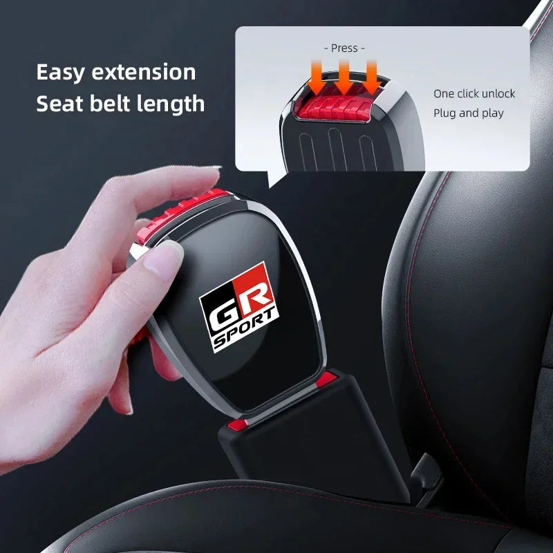 Car Seat Belt Buckle Plug Auto Safety Strap Extension Accessories interior For  GR SPORT Toyota Hiace supra Prius Camry Corolla