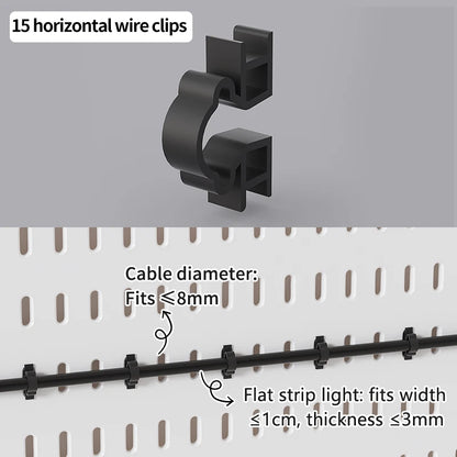 No-Drill Gaming Room Pegboard, Wall Organizer for Controller, Headphone & Keyboard Stand, Multi-Functional Display Storage Rack