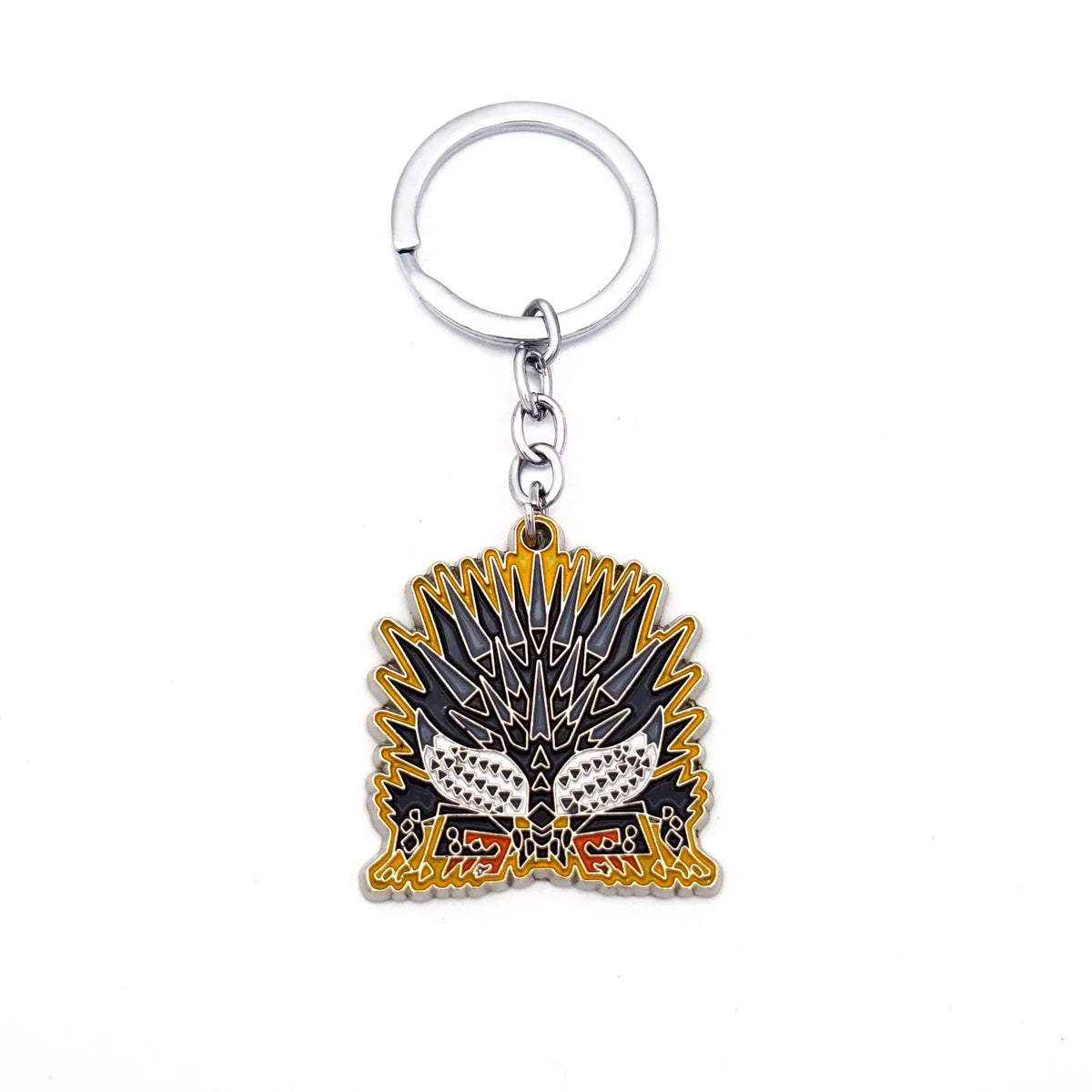 5cm/1.96in Monster Hunter Peripheral Keychain World Hunter Guild Logo Greatsword Bow Taijutsu Sword Exterminating Dragon Pendant