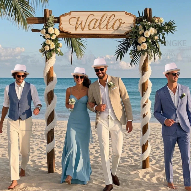 58/60cm Wedding Straw Fedora Hat for Men Women Trilby Hat Short Brim Panama Hat Beach Havana Party Favors Big Head Gentleman Cap