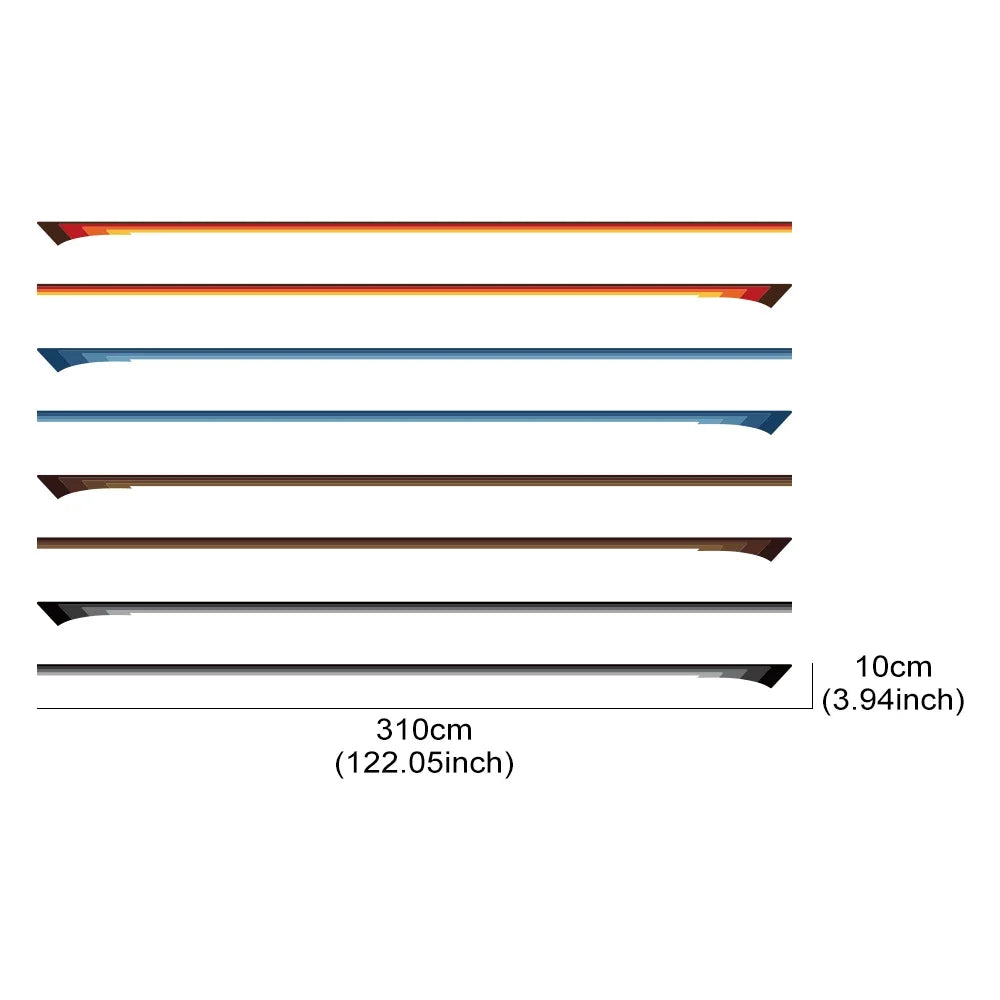 For SUZUKI JIMNY JB74W JB64W Car Door Side Stickers Auto Boby Stripe Decal Kit Waterproof Vinyl Film Car Accessories Exterior