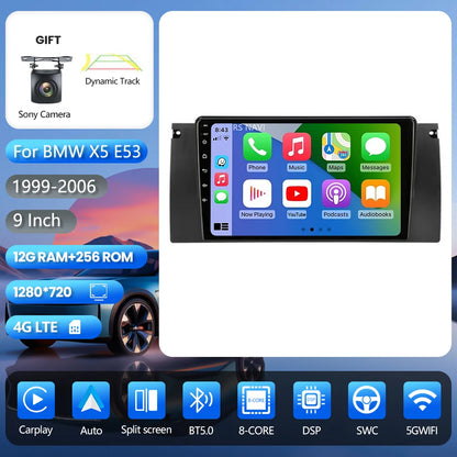 Android 16 Carplay Auto 2K Screen Car Radio Multimedia Player For BMW M5 E39 1995-2006 E53 X5 M5 2din Autoradio Stereo Head Unit