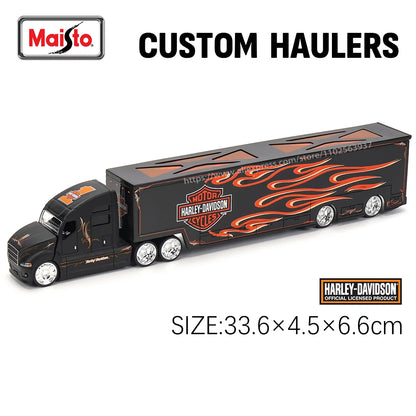 Maisto 1:64 MACK Anthem 2019 FORD LoneStar Transport Casting Manufacturing Trailer Model Simulation Model Alloy Car Collection