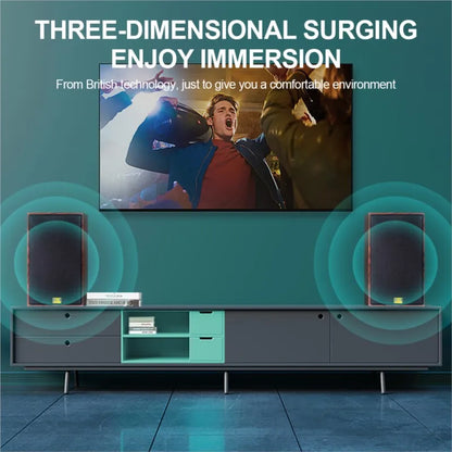 8Inch Bookshelf Speakers 50W HiFi Sound Box 93dB Sensitivity Loud Speaker 4ohm Wooden Passive Audio 4'' Tweeter For Home Theater