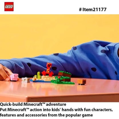 LEGO 21177 Minecraft The Creeper Ambush Building Toy , Pretend Play Zombie Battle, Gift for Kids, Boys and Girls ,72PCS