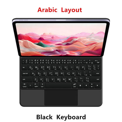 Magic Keyboard Folio For Xiaomi Pad 7 2024 Mi Pad 7 8 Pro 11.2' Tablet Smart Case For Xiaomi Pad 8 Spanish German Keyboard Cover