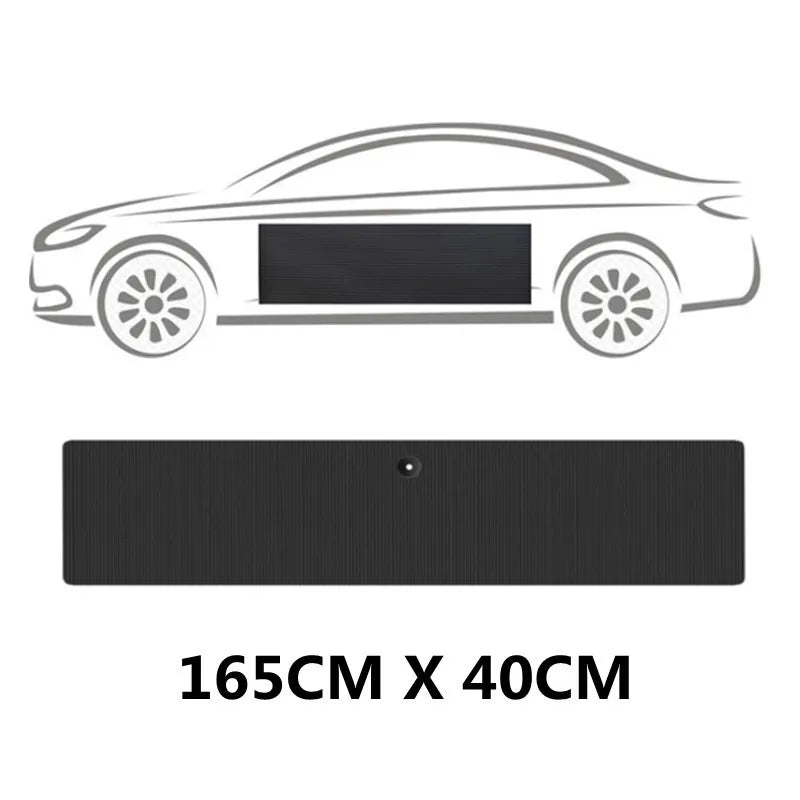 Black Car Door Protector Adhesive-Free/Magnetic Body Side Edge Guard Decorative Anti-scratch Protection Pad Stickers Multi Size