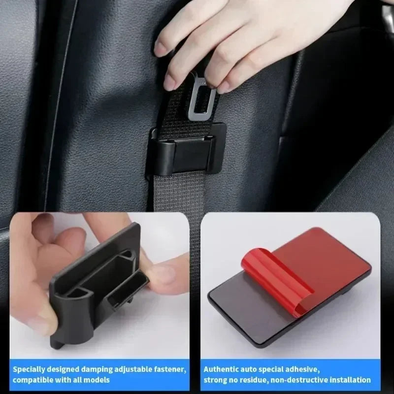 Car Safety Belt Limiter Seat Belt Fixed Buckle Stopper Clip Spacing Limit Adjusting Device SeatBelt Non-slip Buckles Accessories