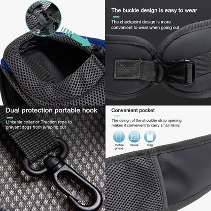 Cat/Dog out backpack,Dog Sling Carrier Breathable Mesh Travel Crossbody Bag For Puppy Cat Hiking Camping