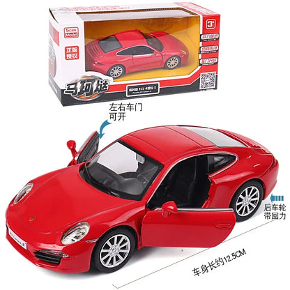 MaKeda1:36 Porsche 911 Carrera S Sports Car Pull Back Car Model Car Metal Alloy Toy Car For Kid Gifts Collection