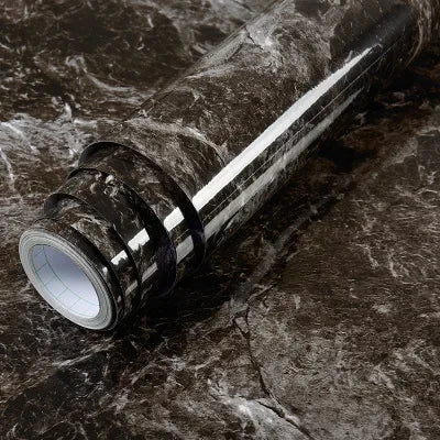Marble Pattern Kitchen Oil Stickers Self Adhesive Waterproof Cabinet Stove Countertop Desktop Bathroom Renovation Wallpaper Home