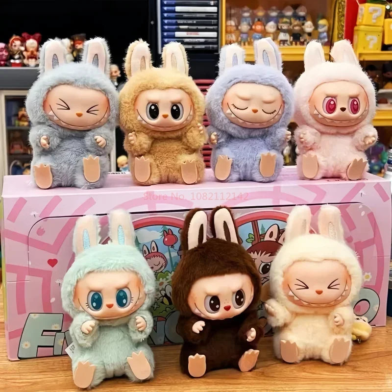 POPMART Original The Monster Labubu 38cm Mokoko Angel Crying Again Blind Box Doll Toys Original Labubu V1 V2 Toys Birthday Gifts
