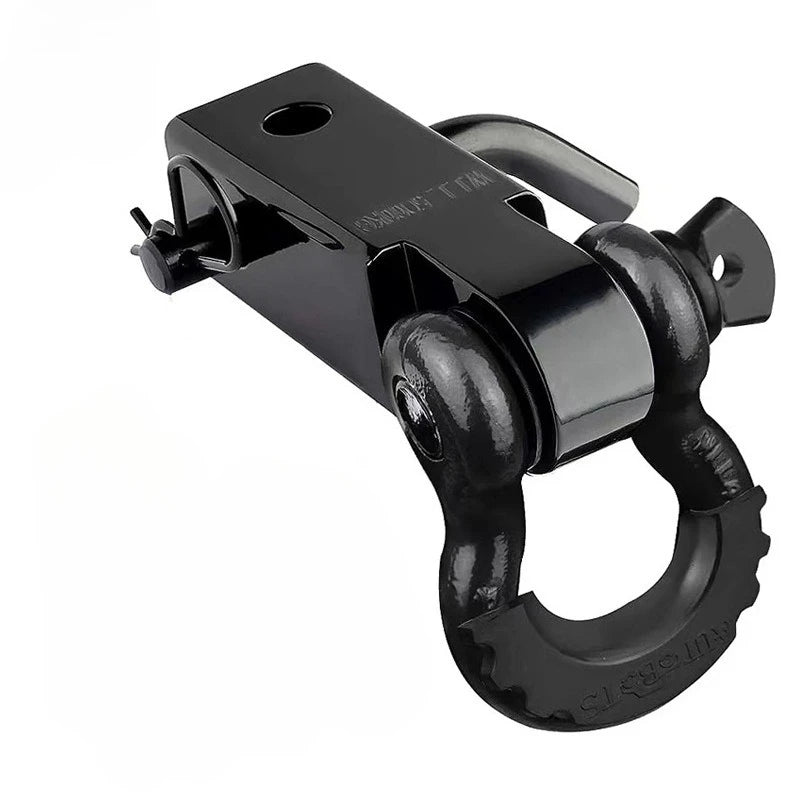 3/4 Carbon Steel Trailer Arm Broken19T Solid Square Mouth Trailer Hook Buckle 4.75T Off-road Trailer Modification Part