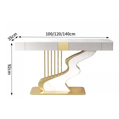 Midcentry Metal Console Table Modern Nordic Entrance Hallway Console Table Luxury Lobby Wohnzimmer Tisch Living Room Furniture