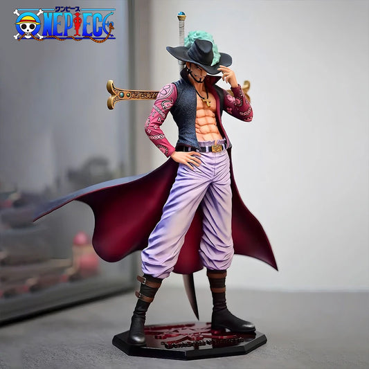 30cm/11.81in Anime One Piece Figure Dracule Mihawk Action Figures Pvc Statue Desktop Ornamen Collection Model Toys Gifts