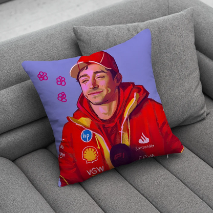 F1 16 C-Charles L-Leclerc Pillow Case Soft Cushion Cases for Farmhouse Sofa Decor Home Decorations and Protector