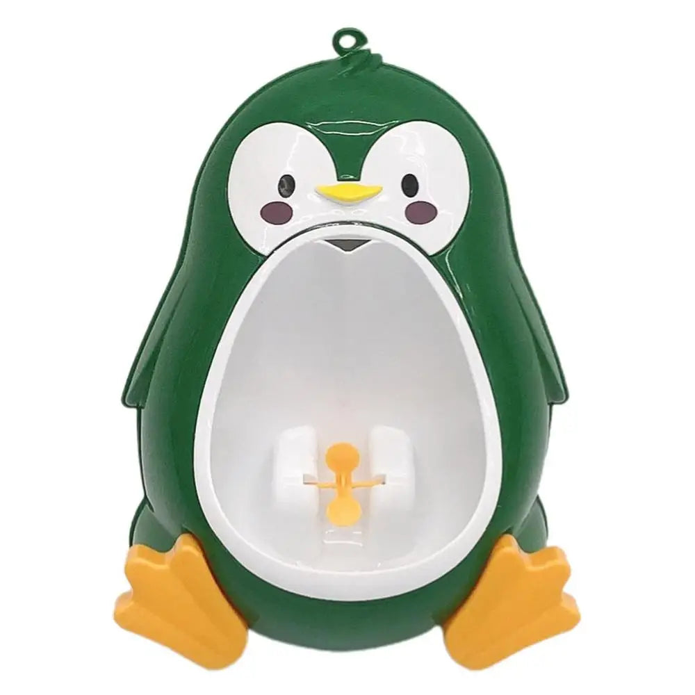 Potty Training Urinal Standing Urinal for Toddler Boys Wall Mounted Penguin-Shaped Toilet Training Pee Stand for Boys Nursery