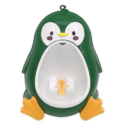 Potty Training Urinal Standing Urinal for Toddler Boys Wall Mounted Penguin-Shaped Toilet Training Pee Stand for Boys Nursery