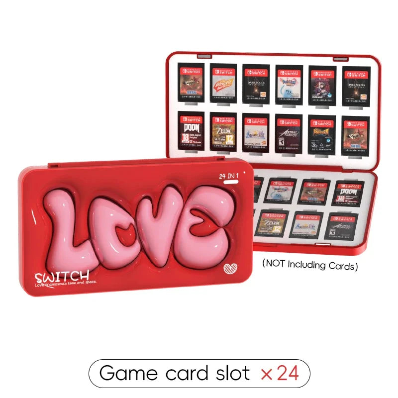 24 in 1 Game Card Case for Switch/Switch OLED Cartridge Storage Box Chip Holder Cover