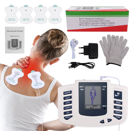 EMS Massage Unit Russian Electrical Muscle Therapy Stimulator Physiotherapy Pulse Acupuncture Full Body Massager