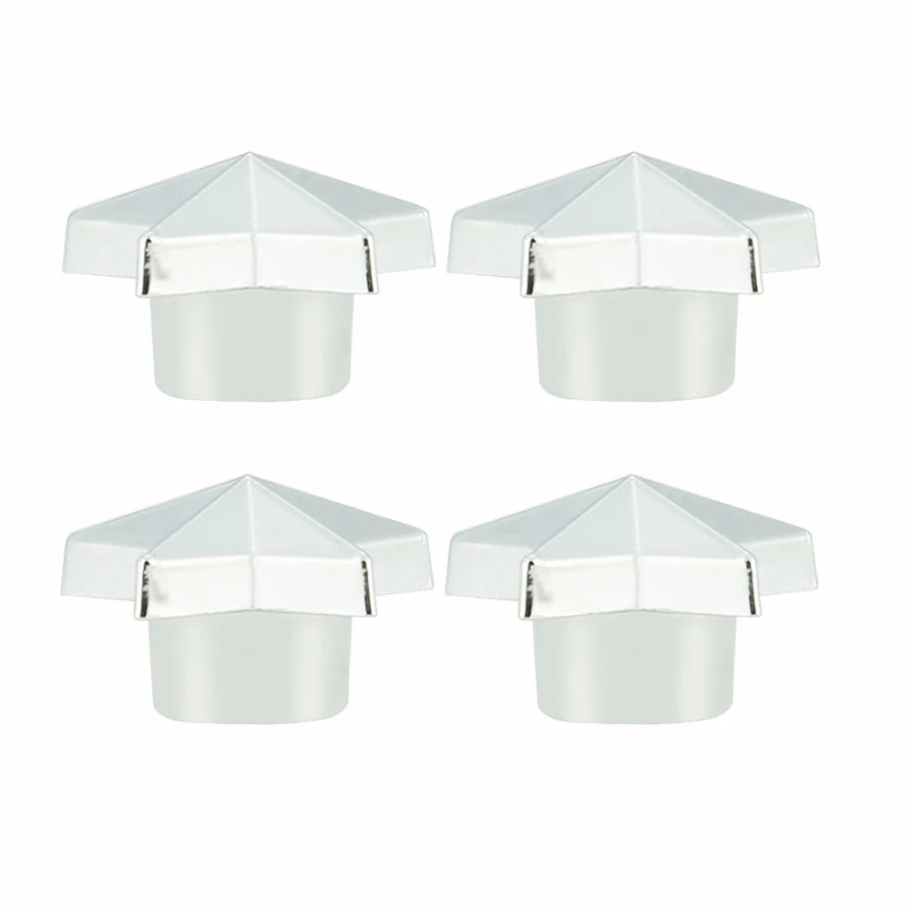 AQTQAQ 4Pcs/Set Tire Stem Valve Caps Universal Pentagram Shaped Wheel Tyre Air Valve Stem Caps Dust Covers