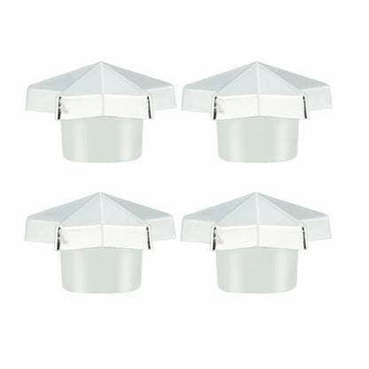 AQTQAQ 4Pcs/Set Tire Stem Valve Caps Universal Pentagram Shaped Wheel Tyre Air Valve Stem Caps Dust Covers