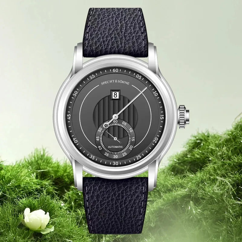 Specht & Sohne Hot Selling Men's Watch Top Brand Luxury Sports Jump Hour Automatic Mechanical Watch Stainless Steel Waterproof