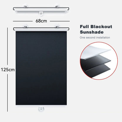 Cordless Retractable Roller Shades Vehicle Curtain Supplies Solar Window Blinds Without Drill Interior Guard Total Blackout