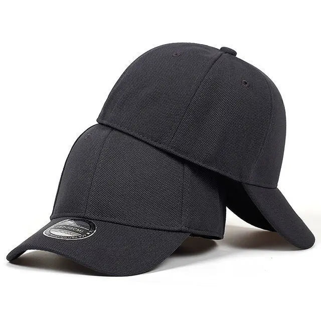 Back Closed Baseball Caps for Men and Women, Big Head and Small Head Hat, High Quality Headwear