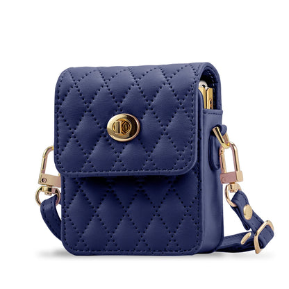 Women&Girls Fashion PU Leather Mini Phone Bag With Adjustable Crossbody Lanyard Strap For Galaxy Z Flip 7/6/5/4/3 Phone Case