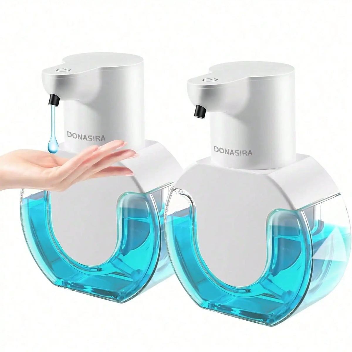 420ML P10 Large Capacity Light Display Desktop Or Wall-Mounted Waterproof USB Rechargeable Automatic Smart Sensor Soap Dispenser