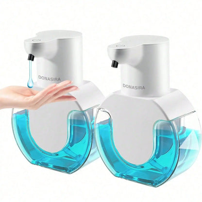 420ML P10 Large Capacity Light Display Desktop Or Wall-Mounted Waterproof USB Rechargeable Automatic Smart Sensor Soap Dispenser