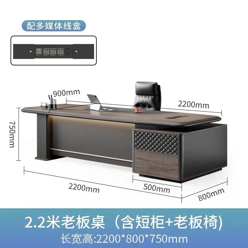 Luxury Executive Office Desks Manager Drawers Table Storage Computer Desks Home Bedroom Mesas De Escritorio Office Furniture