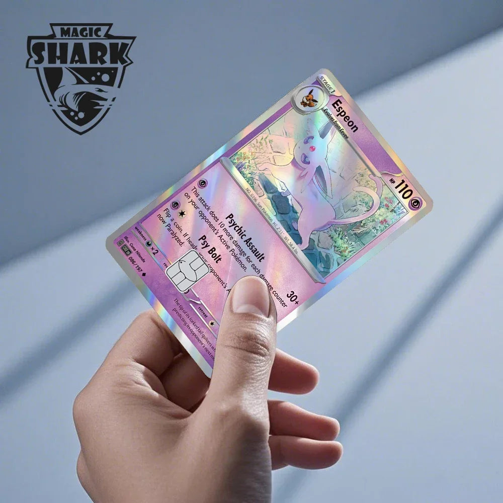 Charizard Gyarados Venusaur Blastoise Mewtwo Squirtle Snorlax Holographic Laser Credit Debit Card Film Skin Sticker