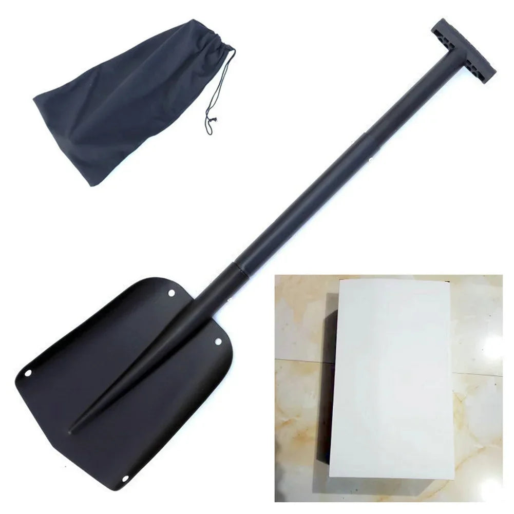 Retractable Outdoor Snow Shovel Aluminum alloy Ice Shovel Winter Snow Remover Tool Camping Garden Folding Shovel Survival Tools