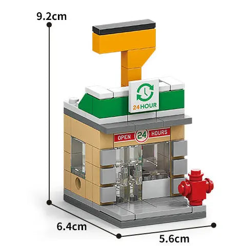 Mini House Building Blocks City Store Street View Snack Street Figures Children's Toys Boys and Girls Gifts Compatible With Lego
