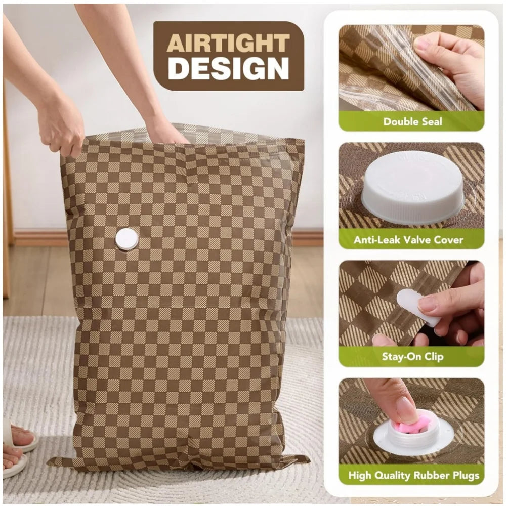 1-5Pcs Vacuum Compression Bags Travel Vacuum Sealed Bag Travel Luggage Storage Bag for Clothes Backpacks and Boarding Bags